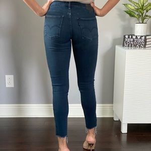 Levis fringe cut skinny jeans